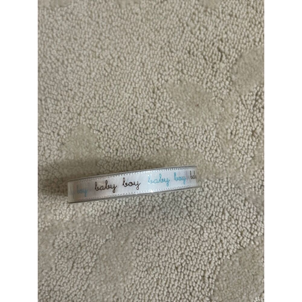 American Crafts Premium Ribbon Baby Boy Theme Brown Blue